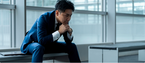 技術がわからず立ち止まる様子